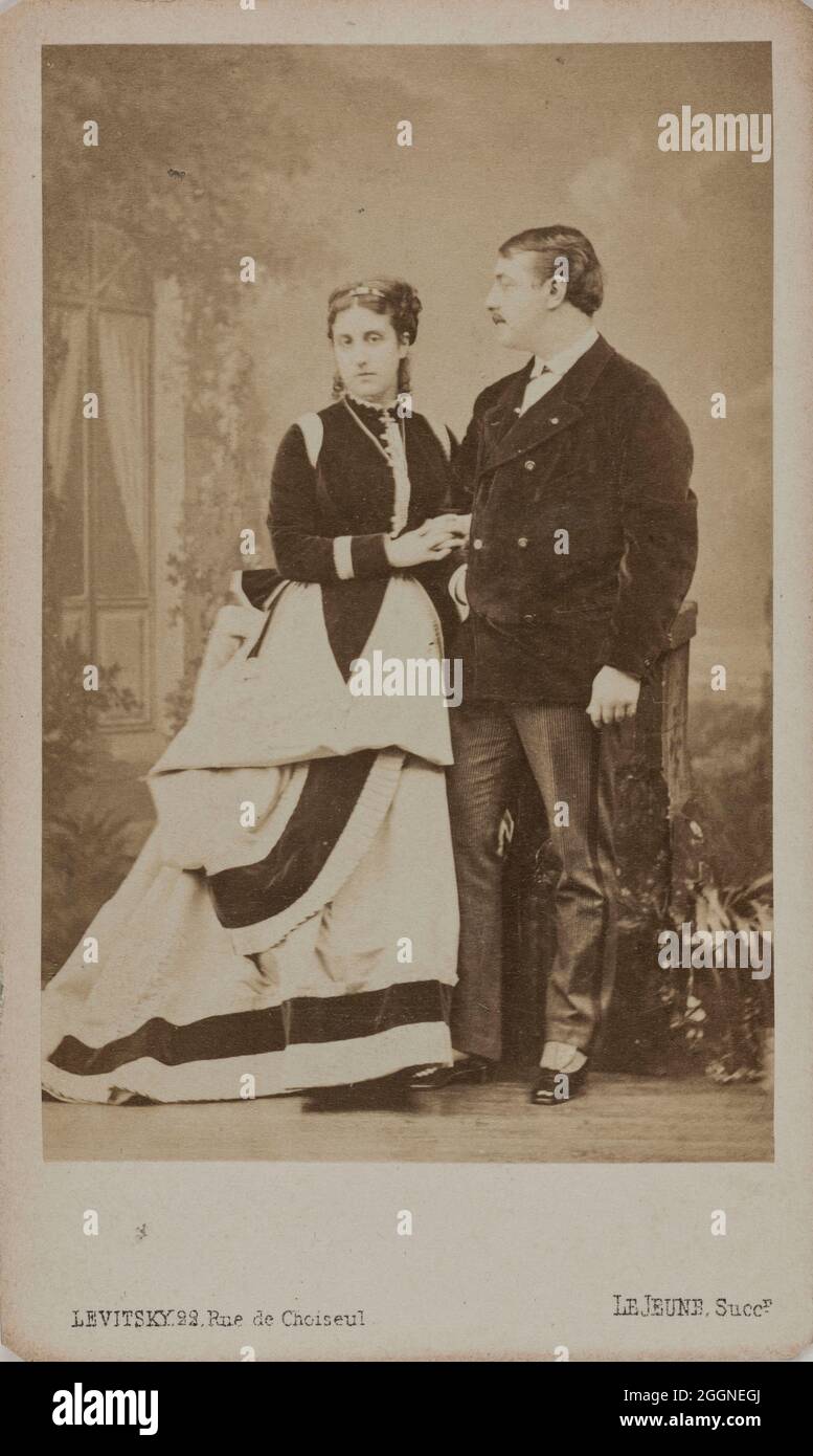 Paul Pavlovich Demidoff, 2. Fürst von San Donato (1839-1885), mit seiner Frau Maria, geb. Meschcherskaya (1844-1868). Museum: PRIVATE SAMMLUNG. Autor: Sergei Lwowitsch Levitsky. Stockfoto