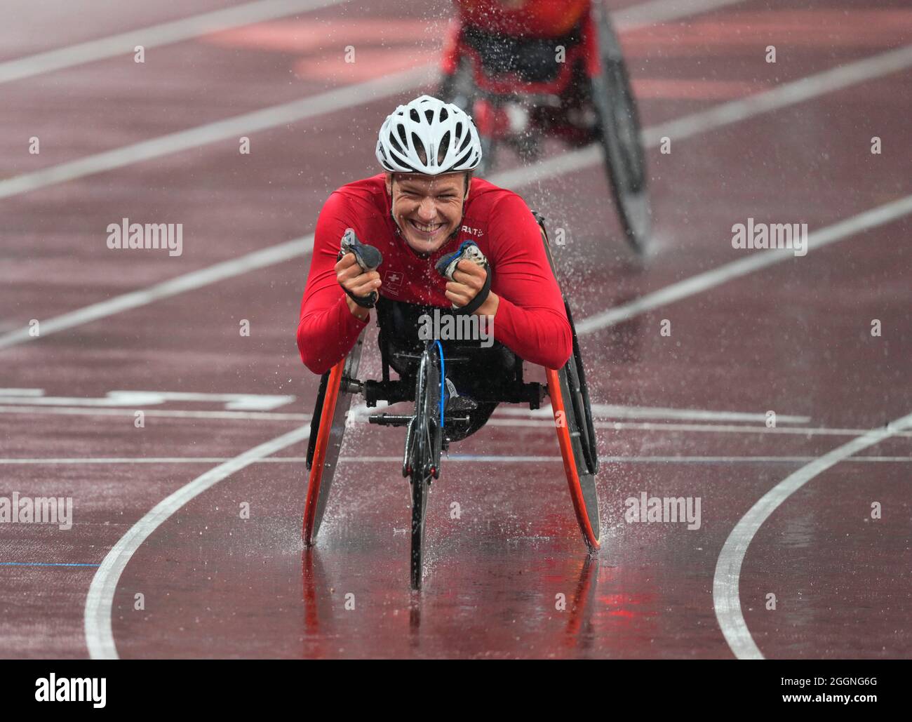 Von während der Leichtathletik bei den Paralympics in Tokio, Olympiastadion in Tokio, Japan am 2. September 2021. Stockfoto