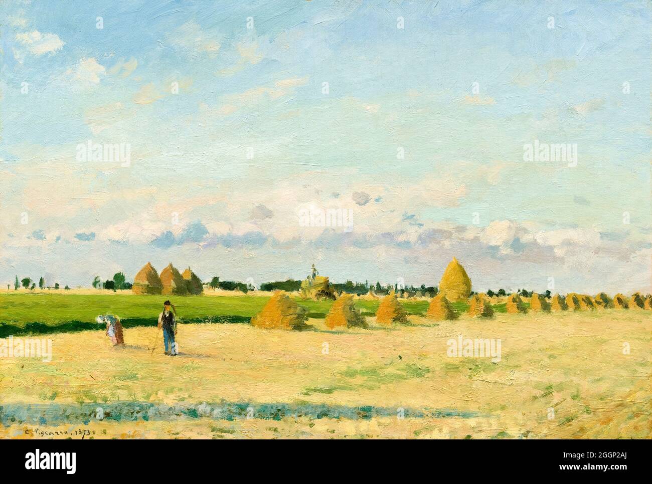 Camille Pissarro, Landschaft, Ile-de-France, Malerei, 1873 Stockfoto