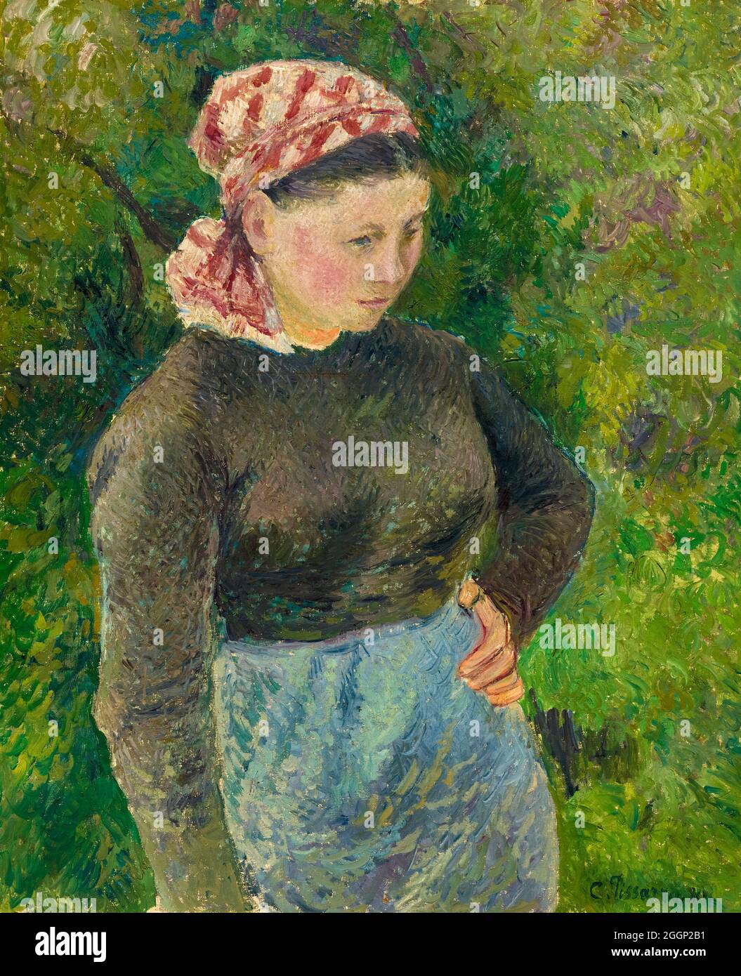 Camille Pissarro, Bauernfrau, Porträtmalerei, 1880 Stockfoto
