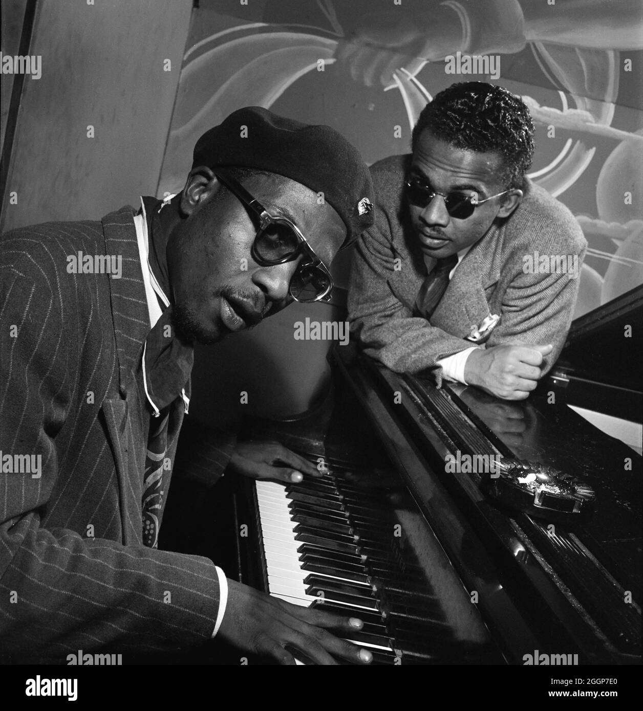 Porträt von Thelonious Monk und Howard McGhee, Minton's Playhouse, New York, NY, Ca Sept. Stockfoto