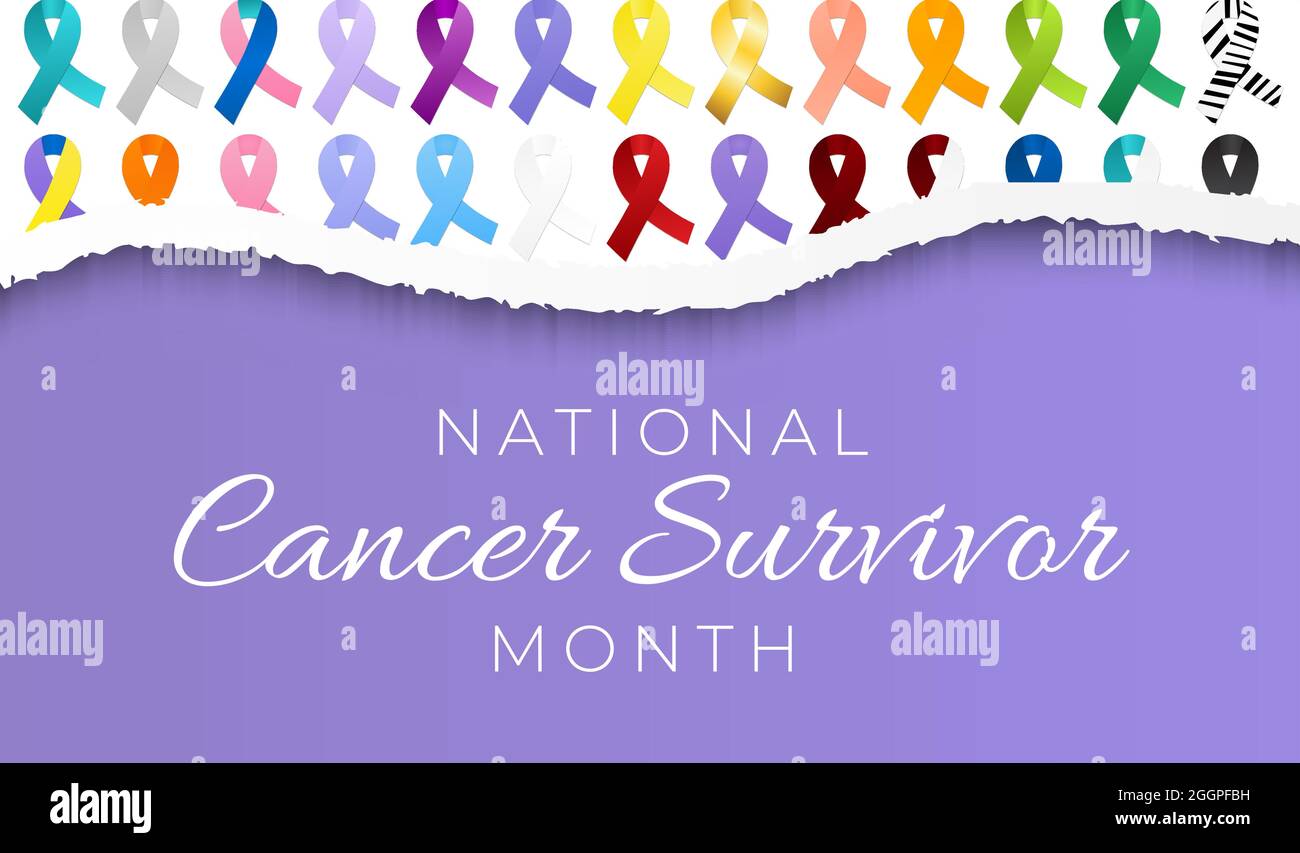 National Cancer Survivors Awareness Month Illustration Stock Vektor