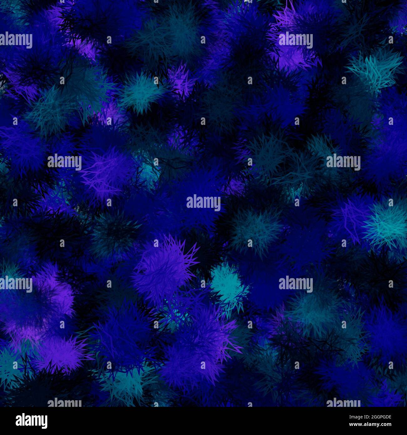 Dunkler abstrakter Hintergrund in blauen Farbtönen.gebürstetes Muster. Blaue Farben. Stockfoto