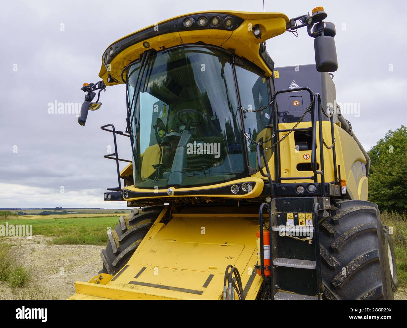 Neuer Holland CX8.70 Stufe V Mähdrescher auf Salisbury Plain Wiltshire UK Stockfoto