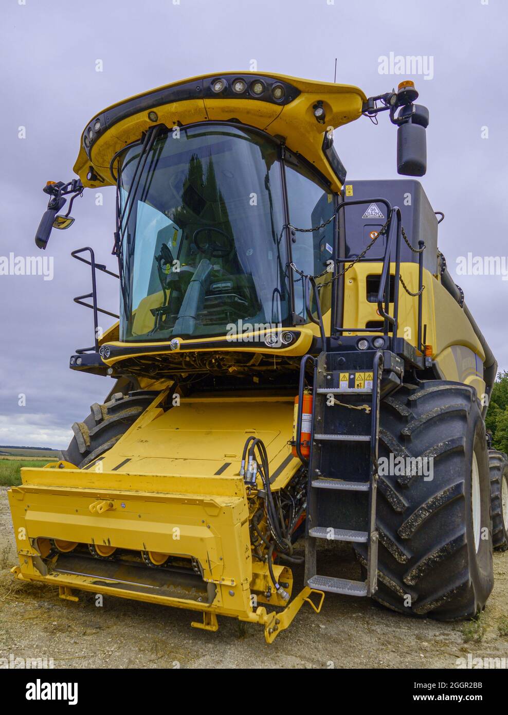 Neuer Holland CX8.70 Stufe V Mähdrescher auf Salisbury Plain Wiltshire UK Stockfoto
