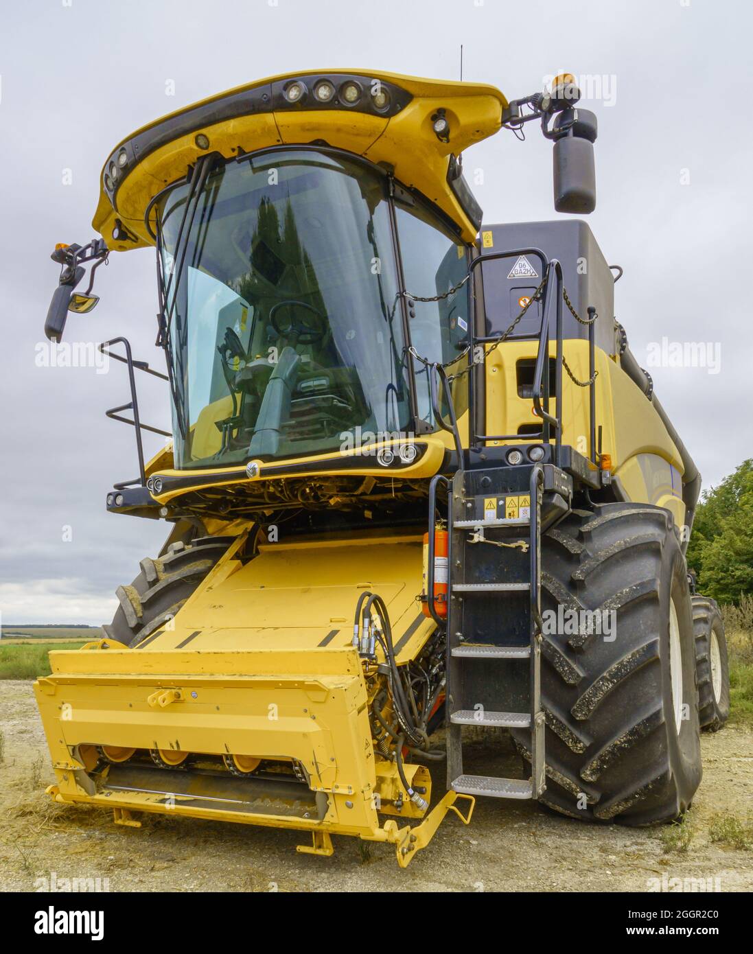 Neuer Holland CX8.70 Stufe V Mähdrescher auf Salisbury Plain Wiltshire UK Stockfoto