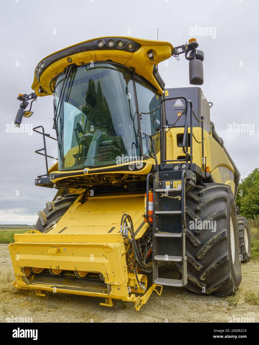 Neuer Holland CX8.70 Stufe V Mähdrescher auf Salisbury Plain Wiltshire UK Stockfoto