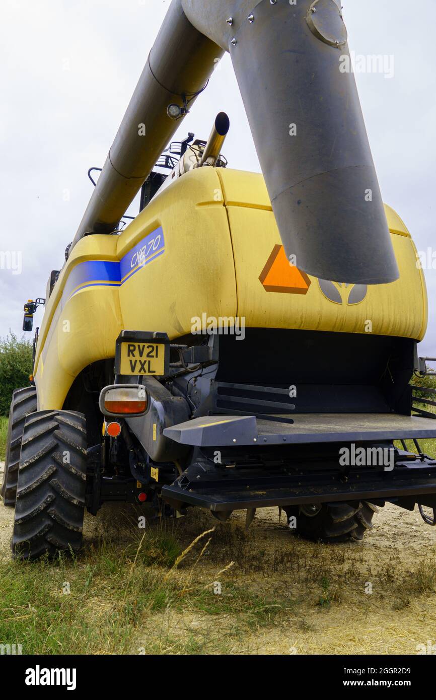Neuer Holland CX8.70 Stufe V Mähdrescher auf Salisbury Plain Wiltshire UK Stockfoto