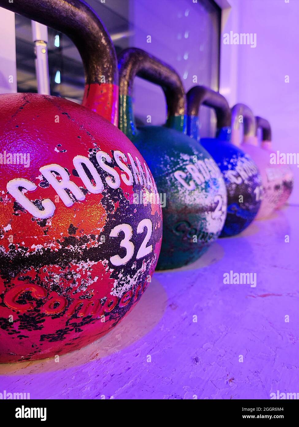 Kettlebells Stockfoto