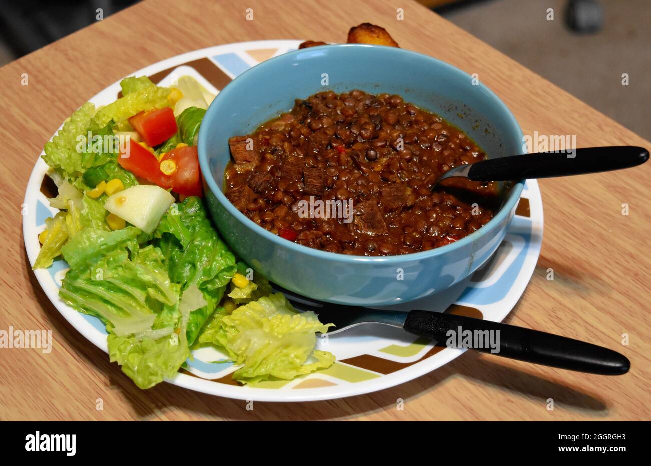 Gesunde Ernährung während der Pandemie Stockfoto