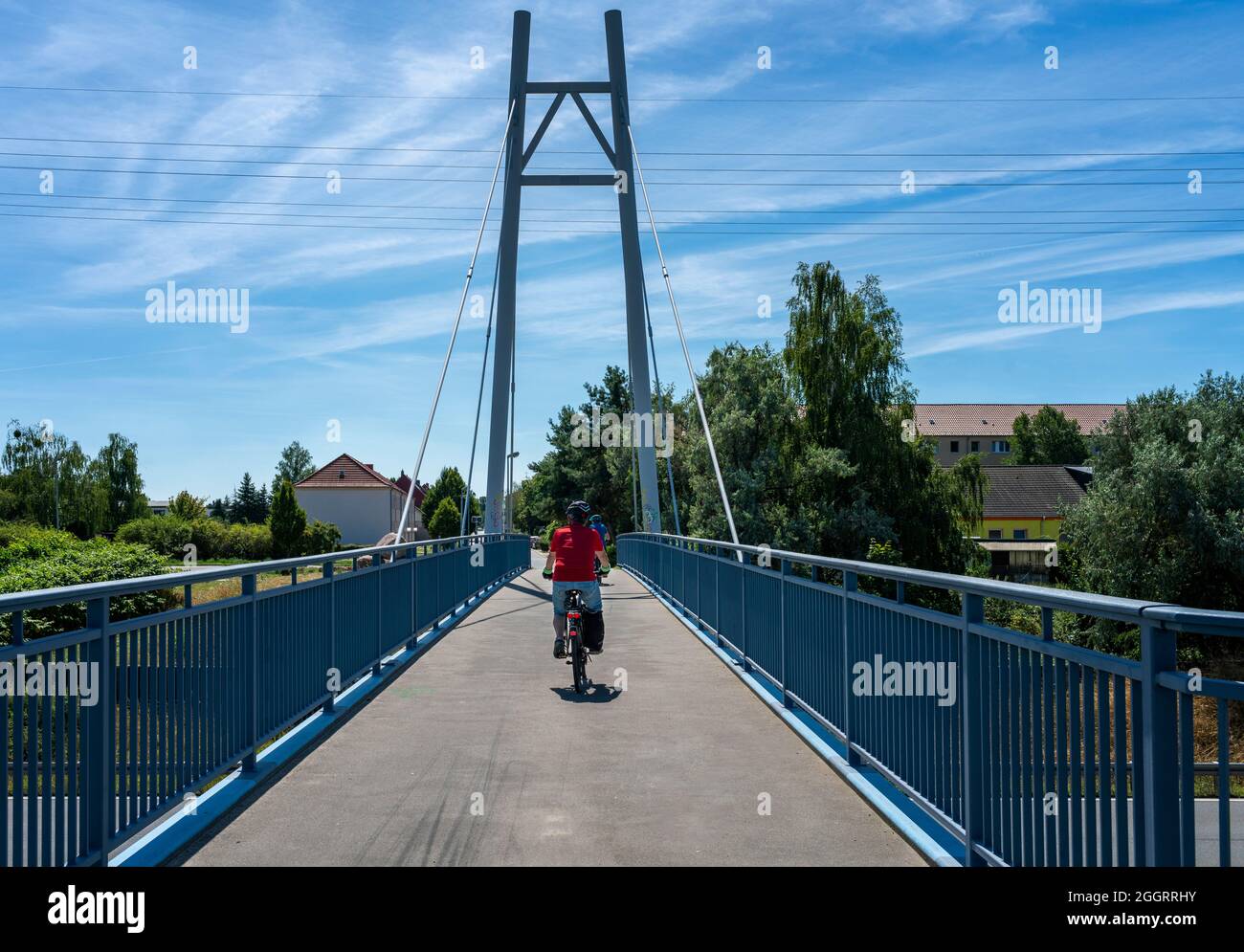 Radfahrer Im Berliner Verkehr Stockfoto