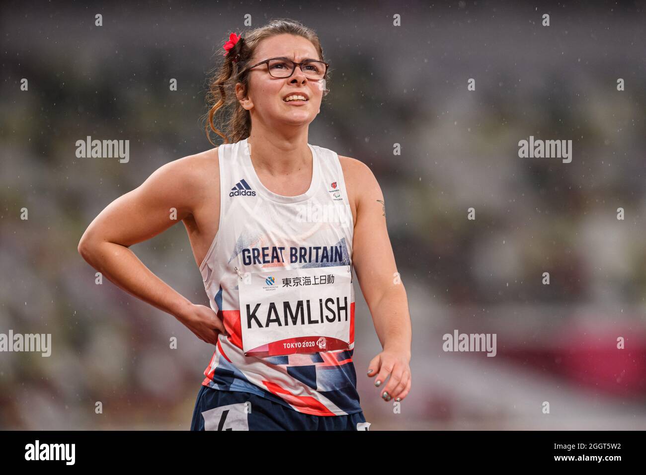 TOKIO, JAPAN. September 2021. Kamish von Großbritannien während der Leichtathletik-Veranstaltungen - Tokio 2020 Paralympische Spiele im Olympiastadion am Donnerstag, 02. September 2021 in TOKIO, JAPAN. Kredit: Taka G Wu/Alamy Live Nachrichten Stockfoto