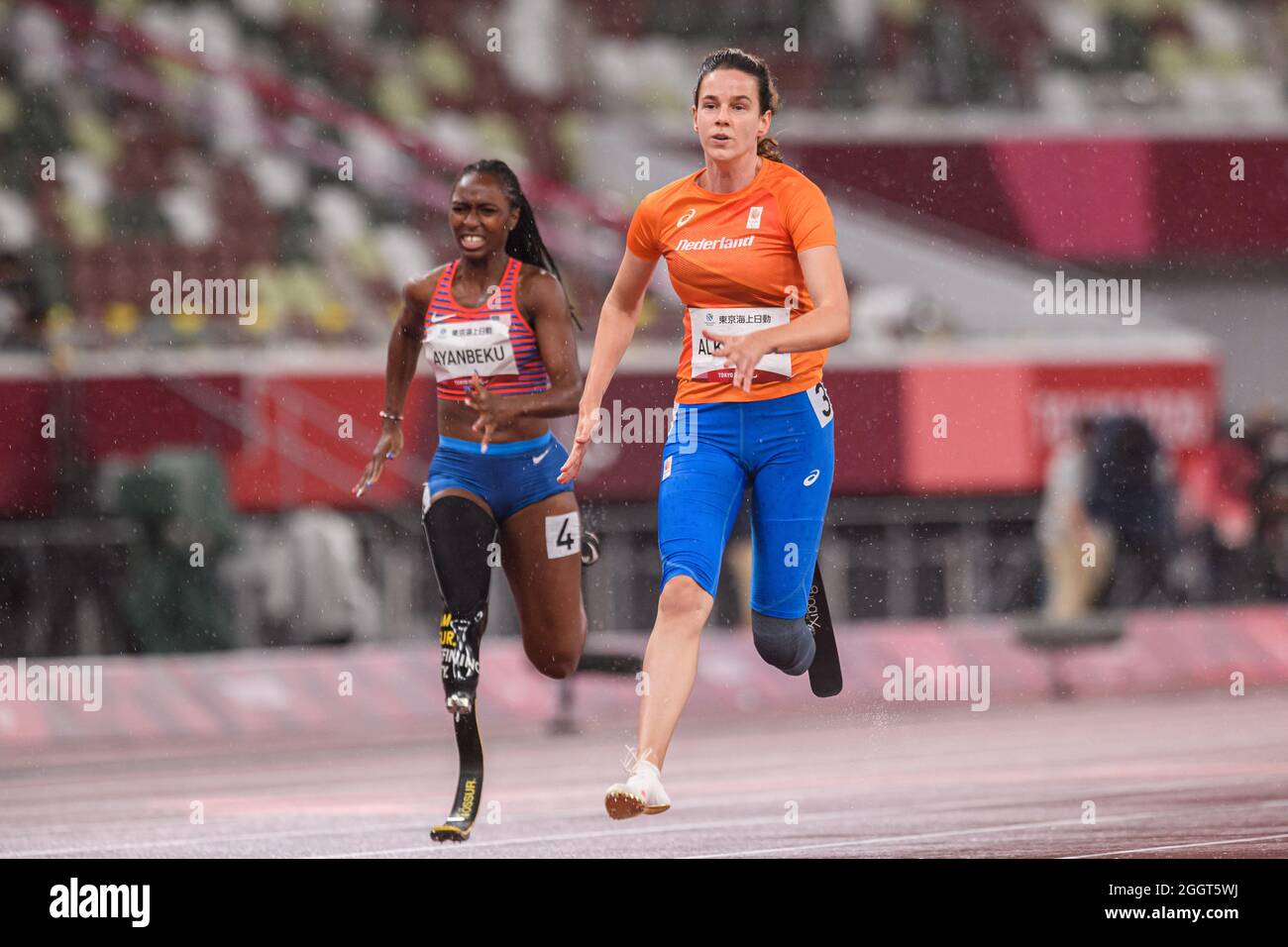 TOKIO, JAPAN. September 2021. Alkemade of Netherlands bei Leichtathletik-Events - Tokyo 2020 Paralympische Spiele im Olympiastadion am Donnerstag, 02. September 2021 in TOKIO, JAPAN. Kredit: Taka G Wu/Alamy Live Nachrichten Stockfoto