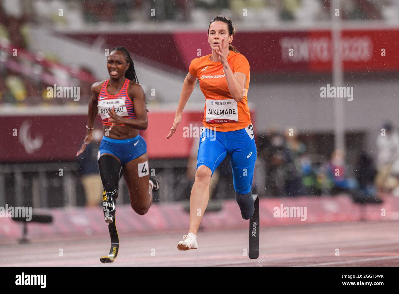 TOKIO, JAPAN. September 2021. Alkemade of Netherlands bei Leichtathletik-Events - Tokyo 2020 Paralympische Spiele im Olympiastadion am Donnerstag, 02. September 2021 in TOKIO, JAPAN. Kredit: Taka G Wu/Alamy Live Nachrichten Stockfoto