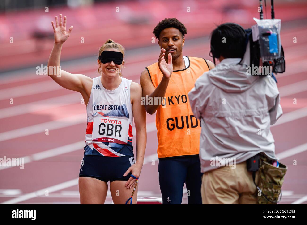 TOKIO, JAPAN. September 2021. CLEGG Libby aus Großbritannien tritt am Freitag, den 03. September 2021 in TOKIO, JAPAN, im Universal 4x4 bei den Paralympischen Spielen von Tokio 2020 im Olympiastadion an. Kredit: Taka G Wu/Alamy Live Nachrichten Stockfoto