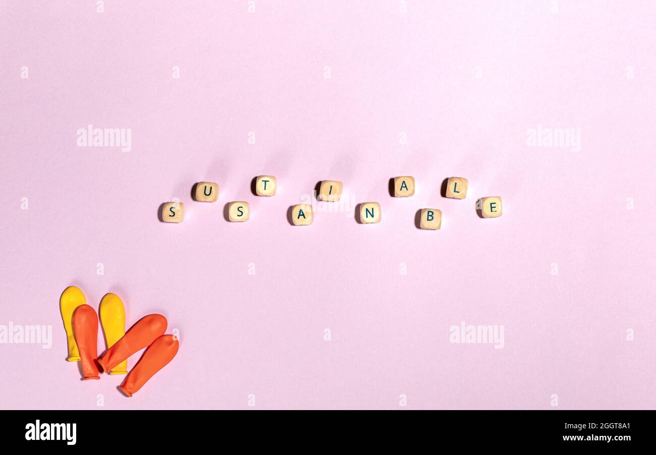 Begriffswort, das Symbol zum Geburtstag schafft Stockfoto