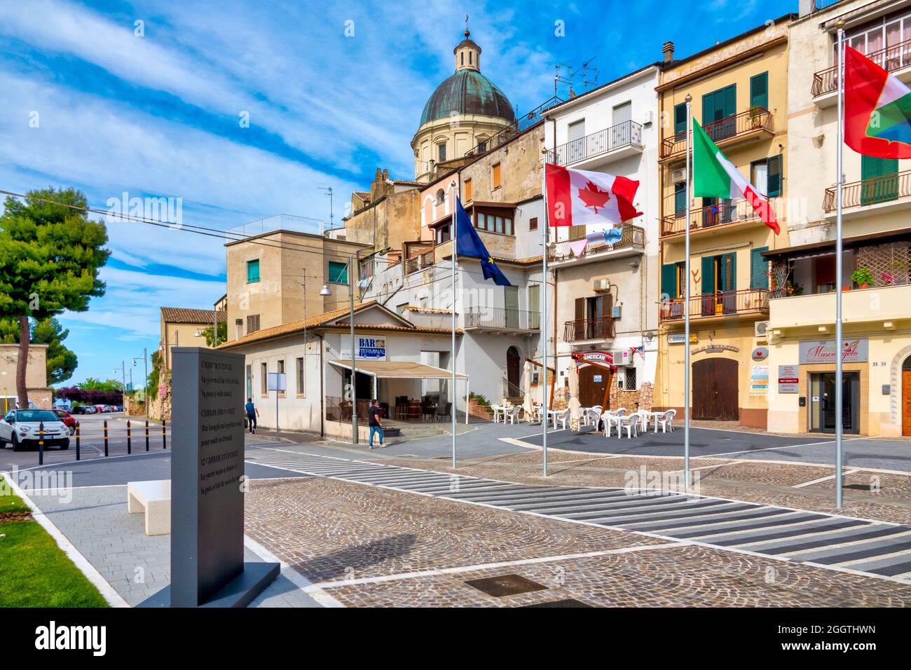 Piazza del Plebiscito (oder Platz der kanadischen Helden) in Ortona, Italien Stockfoto