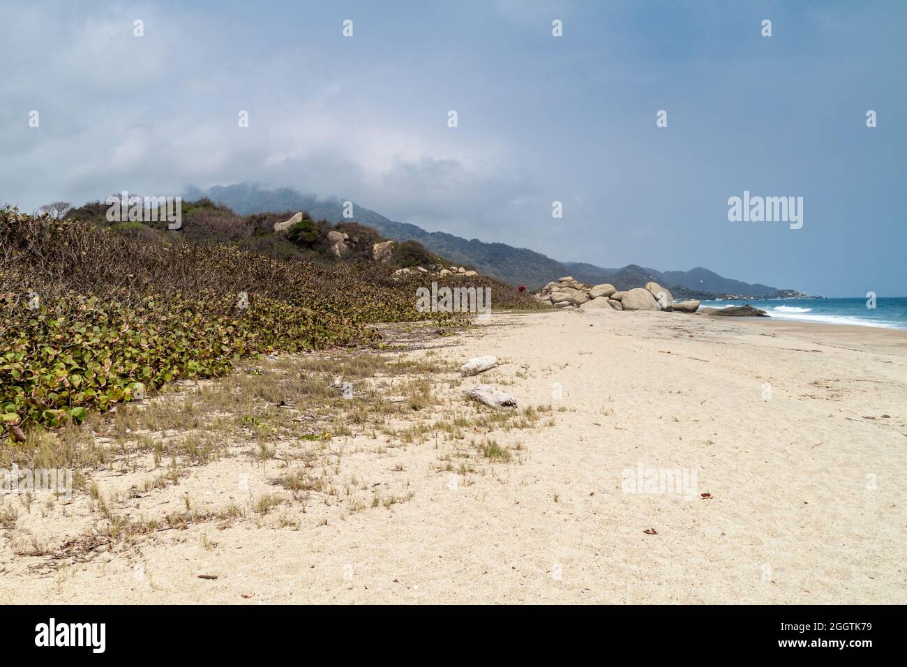 Strand in Tayrona National Park, Kolumbien Stockfoto