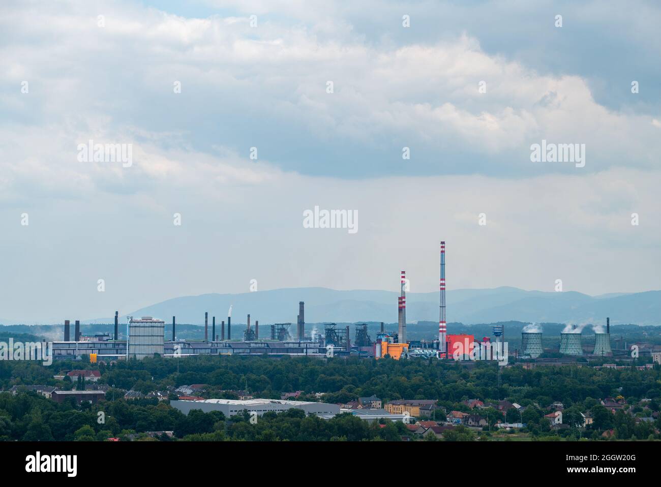 Metallurgische Industrie in Ostrava (Tschechische Republik) Stockfoto
