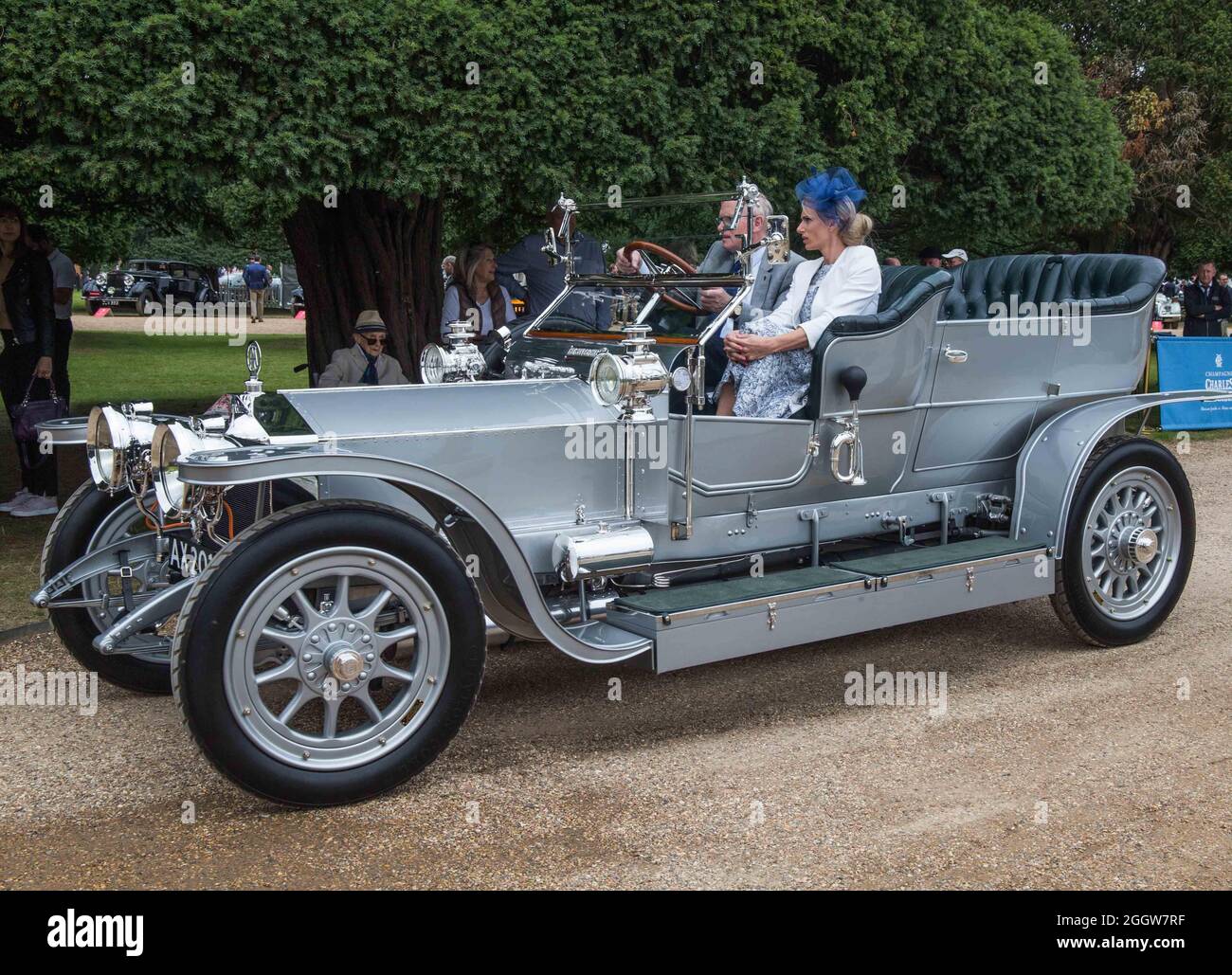 Hampton Court, UK 3. September -2021 A 1907 Rolls Royce Silver Ghost 40/50  PS „The Silver Ghost“ der Concours of Elegance im Hampton Court Palace  vereint eine Auswahl von 60 der seltensten