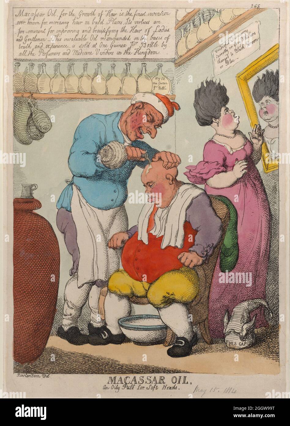Künstler: Thomas Rowlandson (1756-1827) ein englischer Künstler und Karikaturist der georgischen Ära. Als sozialer Beobachter war er ein produktiver Künstler und Druckerei. Quelle: Thomas Rowlandson/Alamy Stockfoto