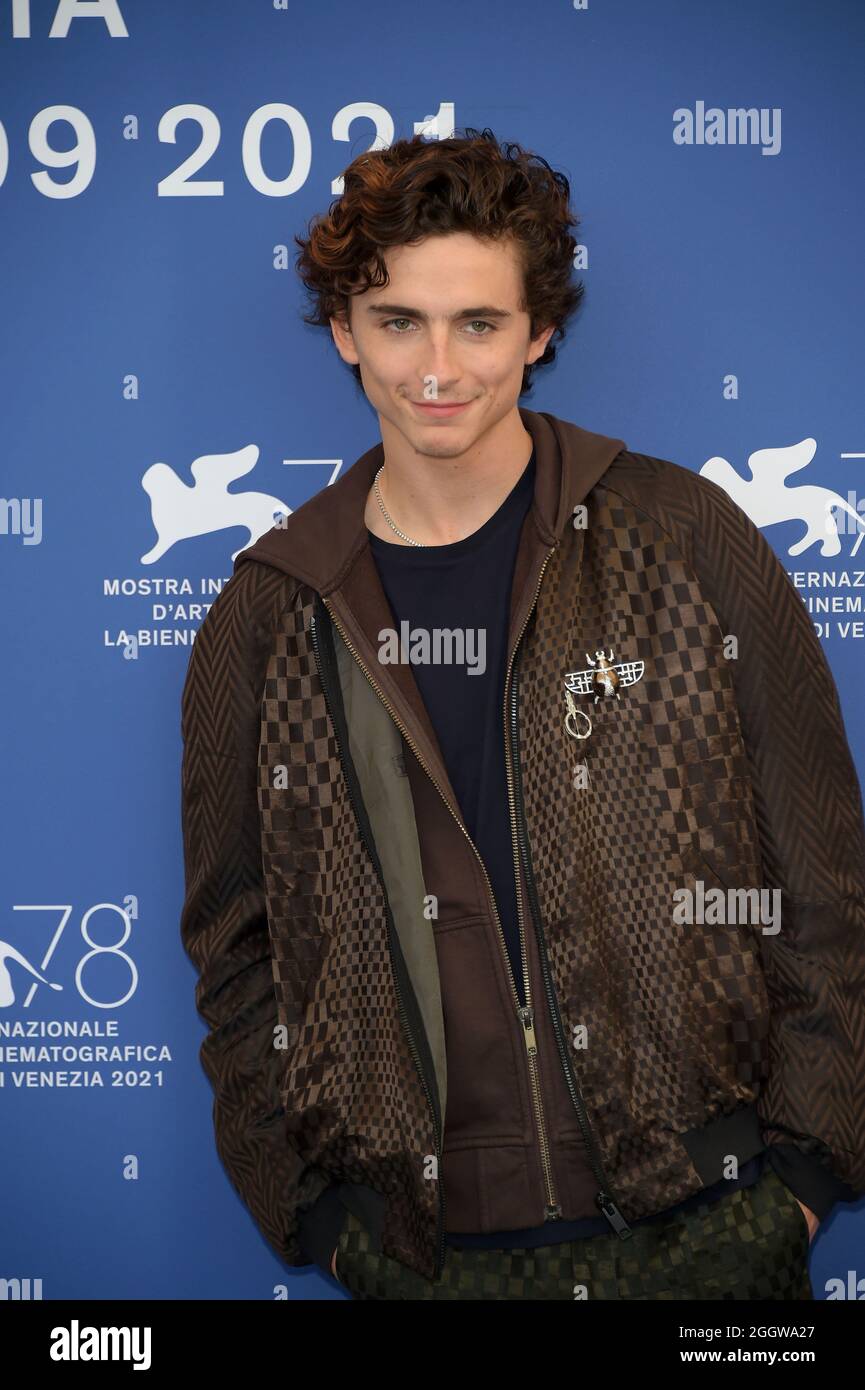 78. Filmfestival von Venedig 2021, Photocall Film Dune im Bild Timothée Chalamet Stockfoto