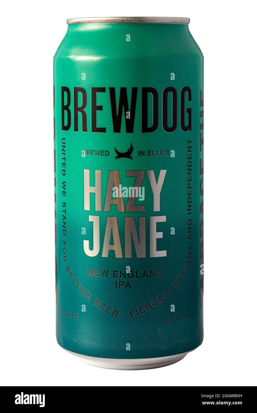 BrewDog Brewery - Hazy Jane - New England IPA - 5.0 % vol. Stockfoto