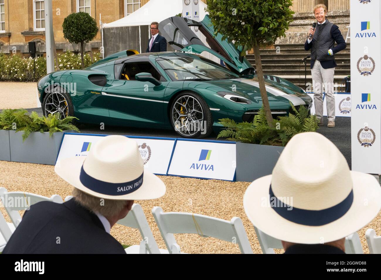 Touring Superleggera Arese 95 Coupé 2021 auf dem Salon Prive Blenheim Palace UK ausgestellt Stockfoto