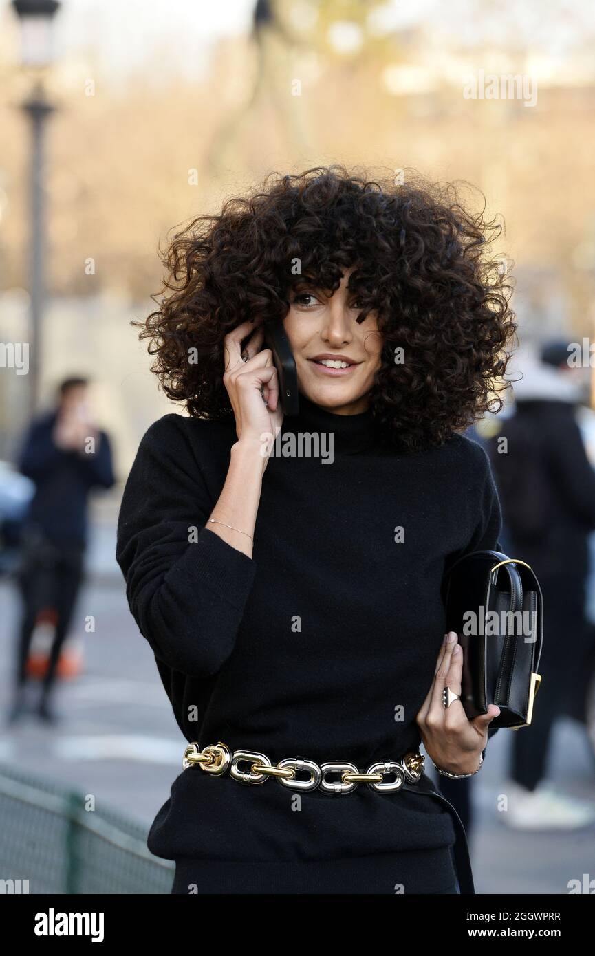 Brune Buonomano - Streetstyle auf der Paris Fashion Week High Fashion - Chanel - Paris - Frankreich Stockfoto