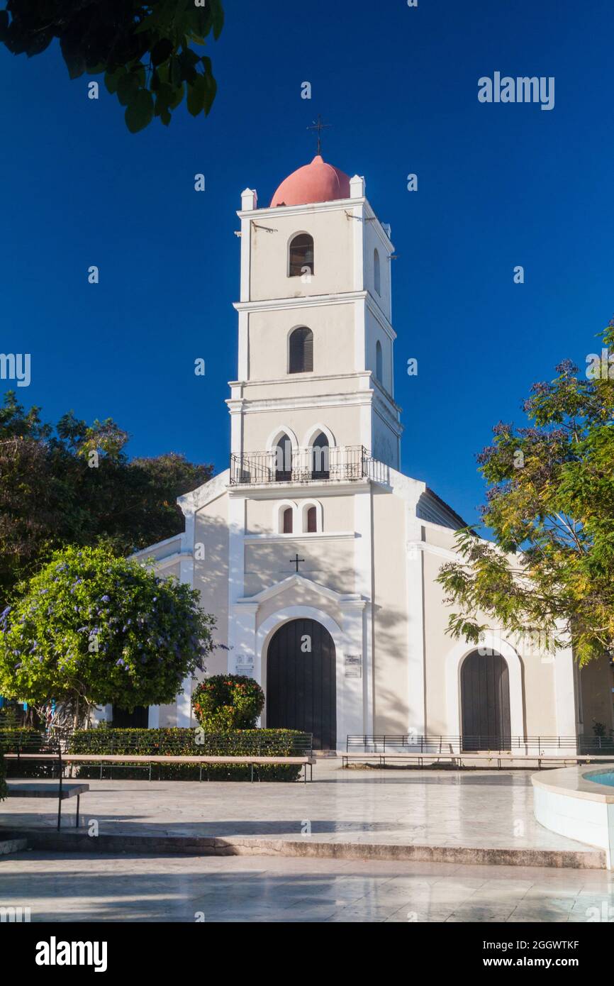 Kathedrale der heiligen Katharina von Ricci im Parque Marti in Guantanamo, Kuba Stockfoto