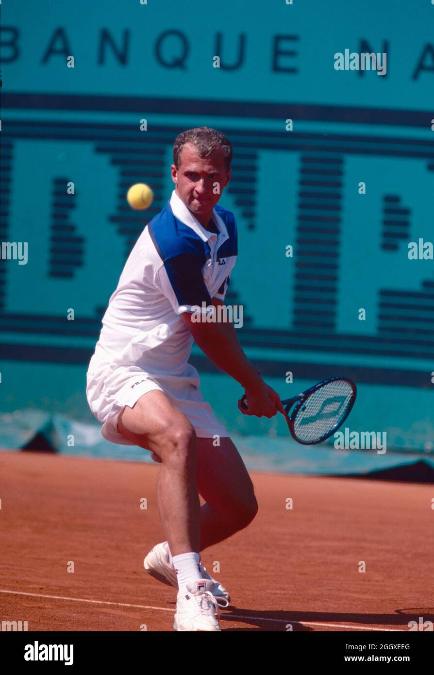 Ukrainischer Tennisspieler Andrei Medwedew, 1990er Jahre Stockfoto