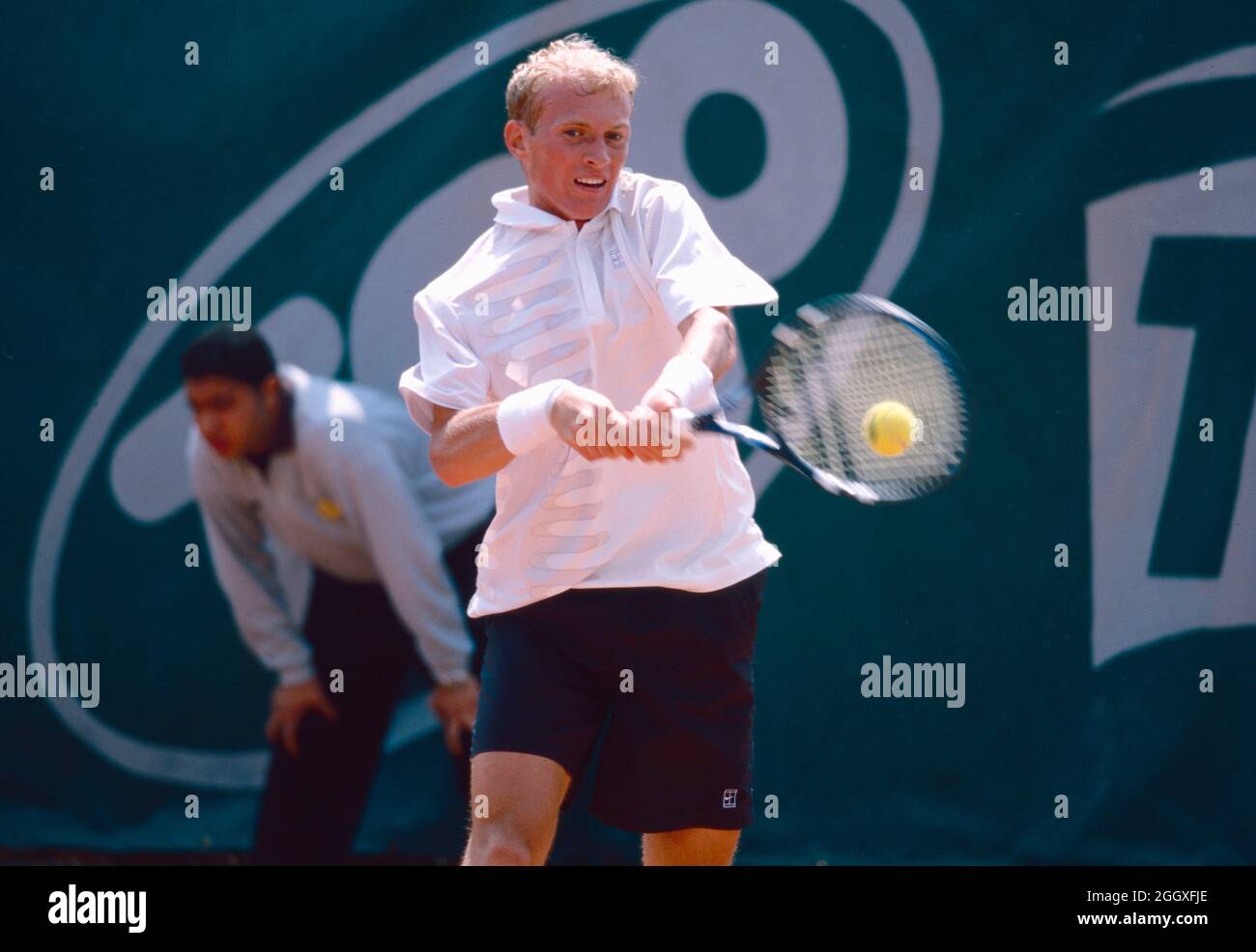 Russischer Tennisspieler Nikolay Davydenko, 1990er Jahre Stockfoto
