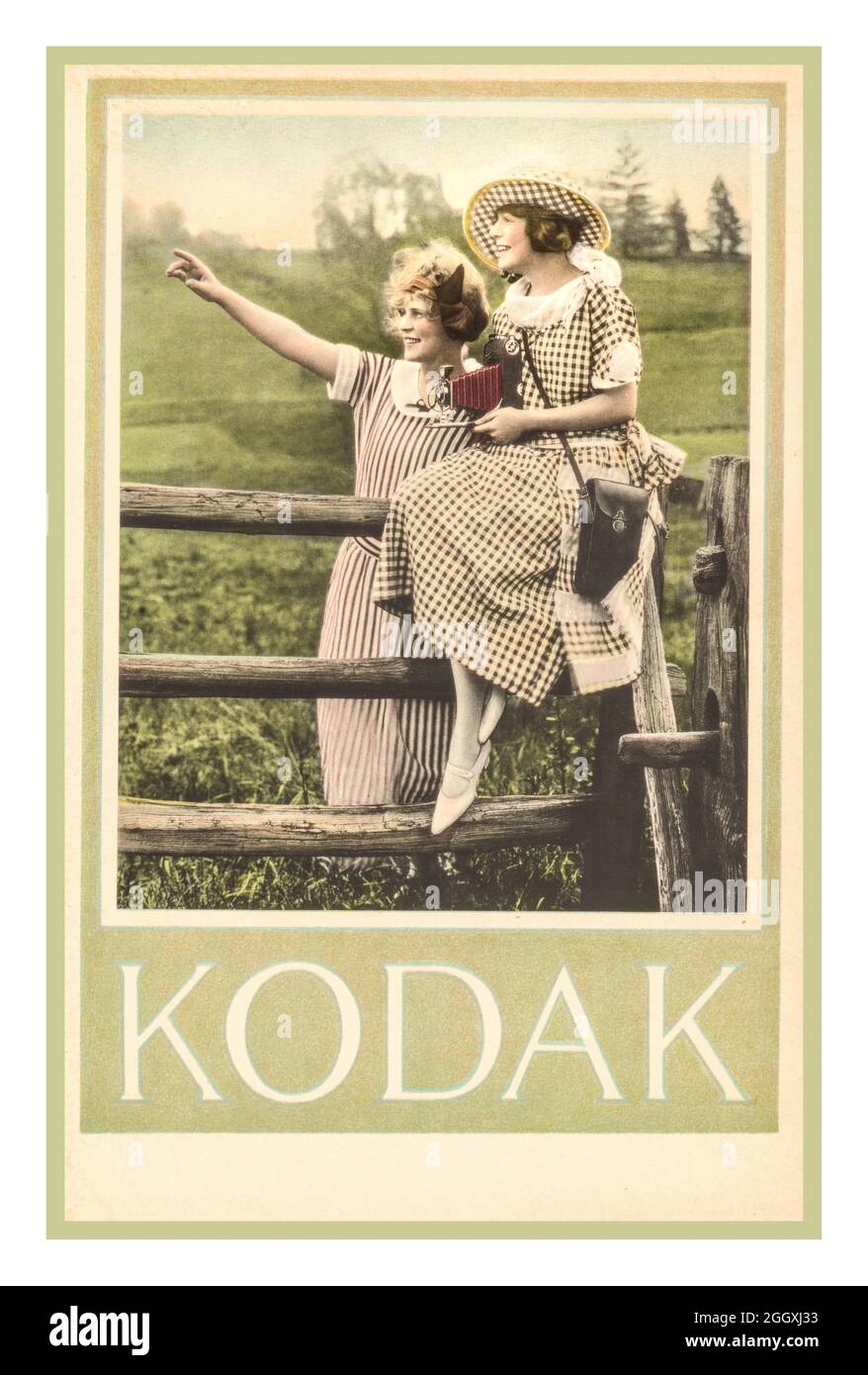 Kodak Werbeposter aus den 20er Jahren Stockfoto