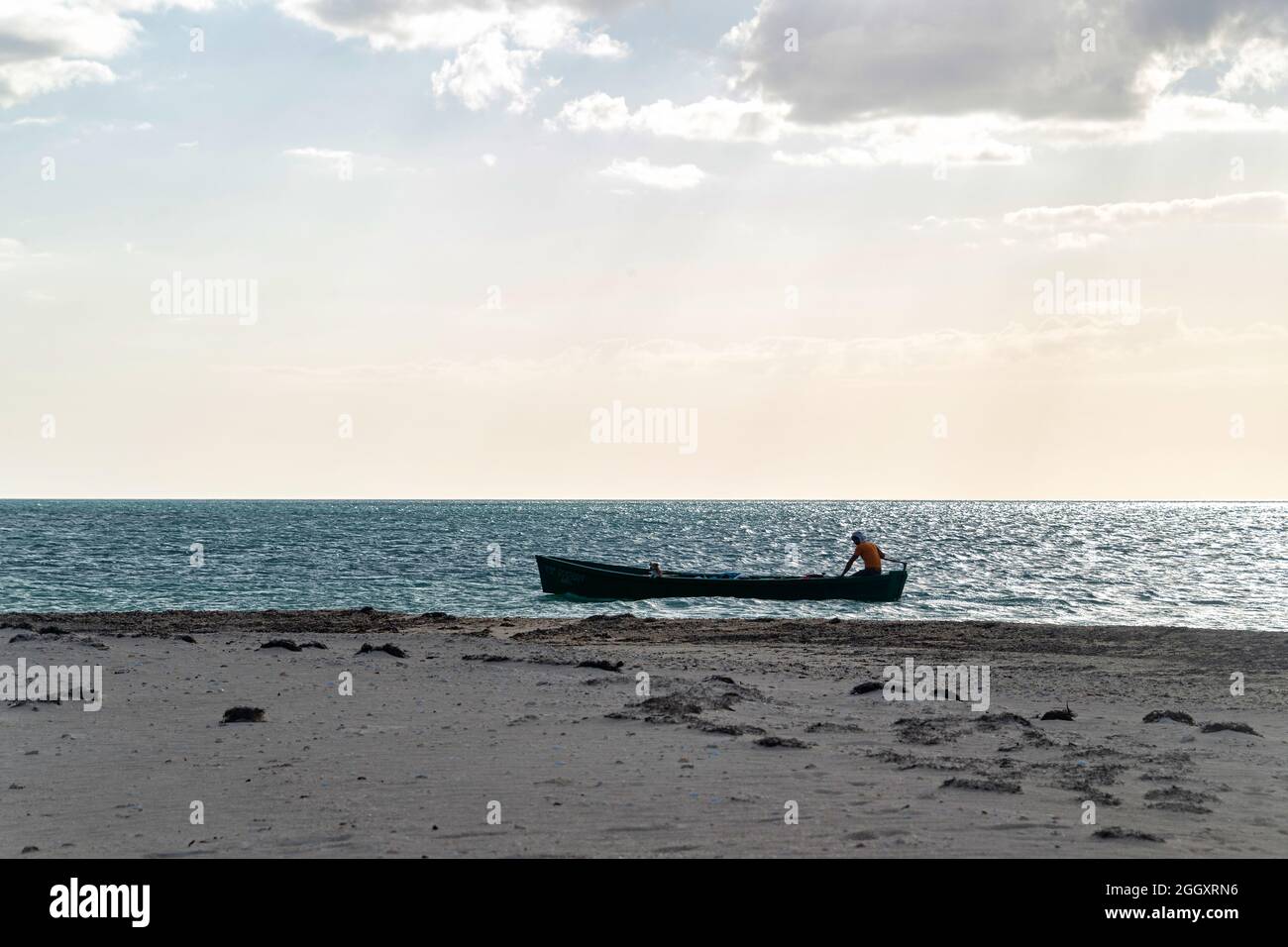 Ein Tag im Lebensstil der kubanischen Fischer, Tunas de Zaza, Sancti Spiritus, Kuba Stockfoto