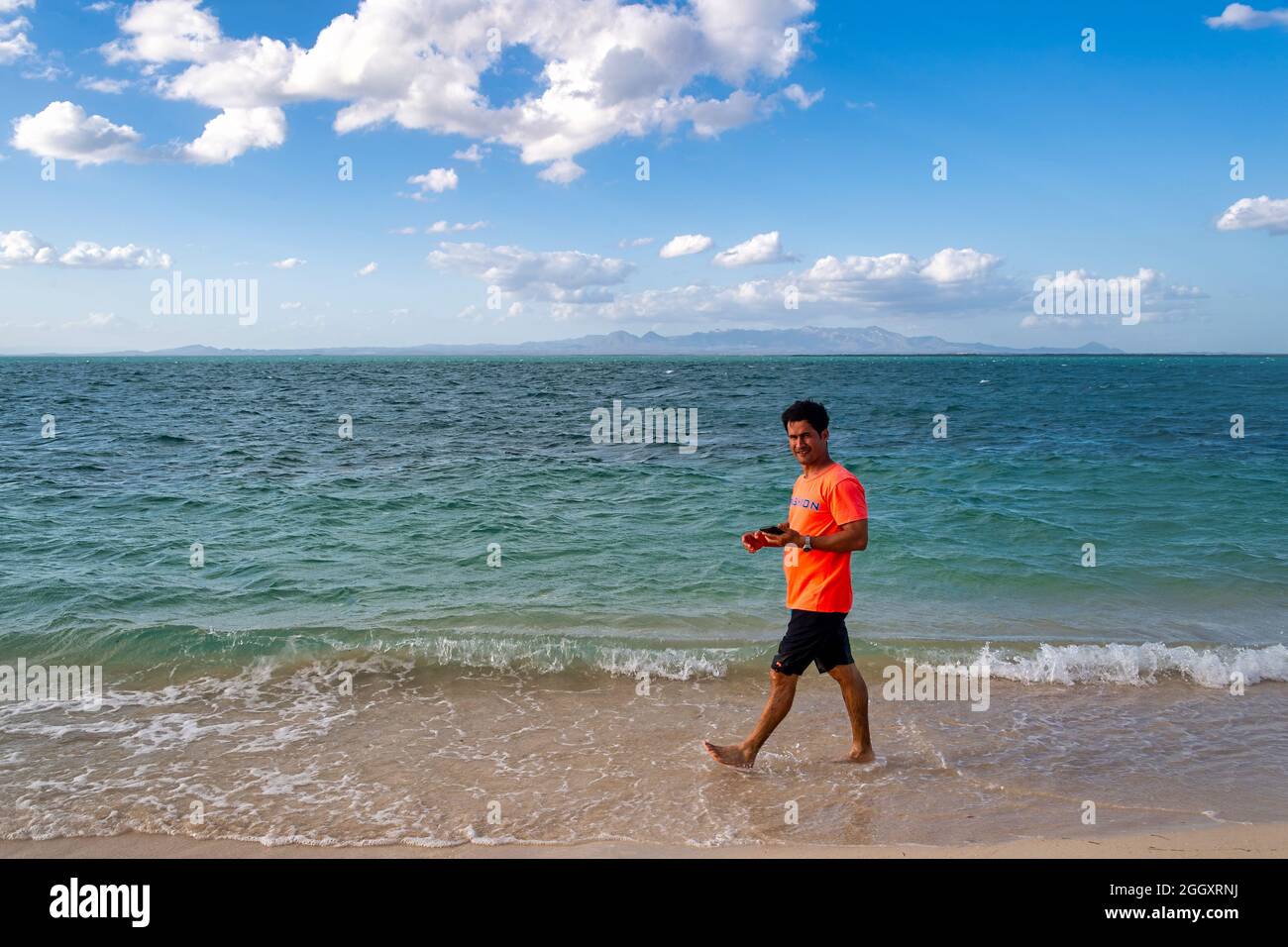 Ein Tag im Lebensstil der kubanischen Fischer, Tunas de Zaza, Sancti Spiritus, Kuba Stockfoto