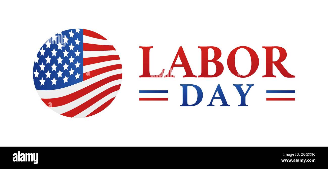 Abbildung Des Logos Für Den Labor Day Stock Vektor