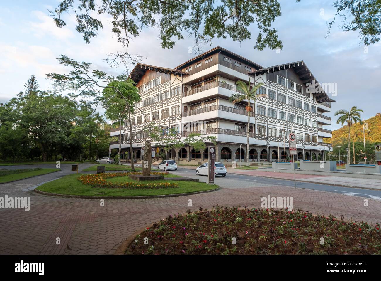 Rathaus von Blumenau (Prefeitura Municipal de Blumenau) - Blumenau, Santa Catarina, Brasilien Stockfoto