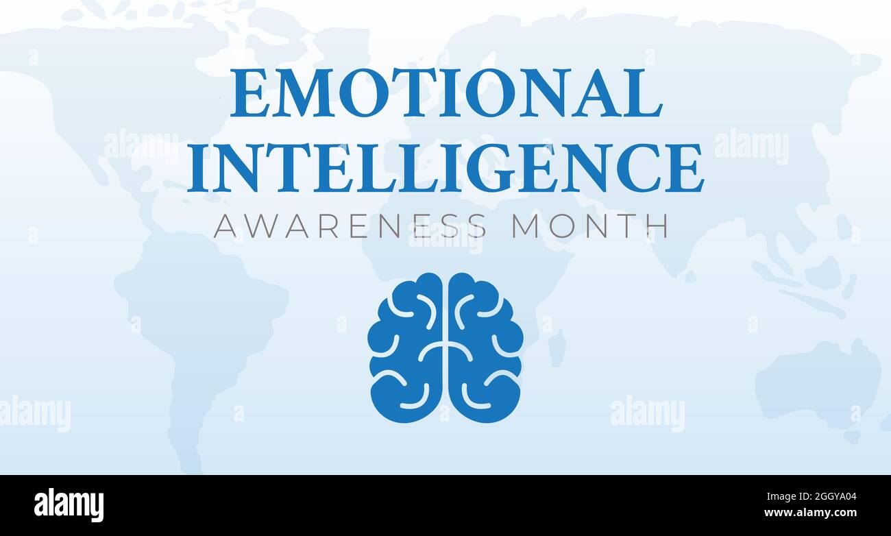 Emotionale Intelligenz Hintergrund Banner Illustration Stock Vektor