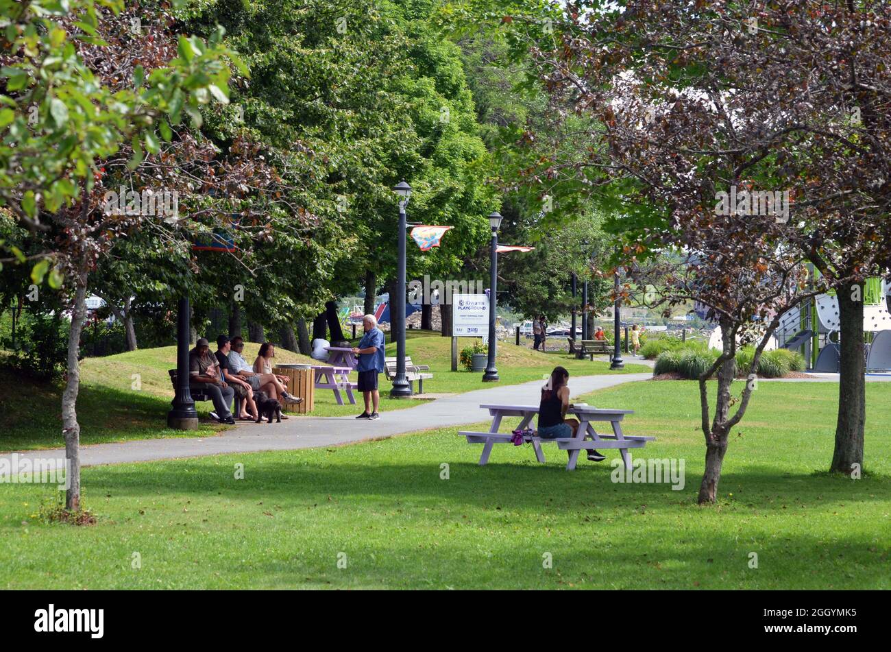 Ferry Terminal Park in Dartmouth, Nova Scotia, Kanada Stockfoto