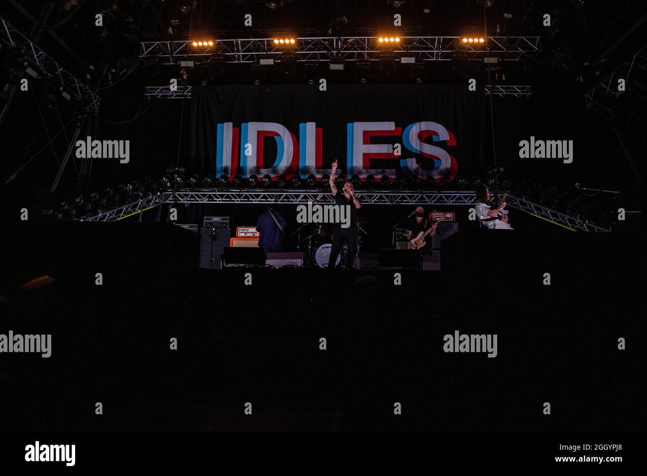 Bristol, Großbritannien. September 2021. Idles at the Bristol Downs 3. September 2021 Credit: Jonny Nolan/Alamy Live News Stockfoto