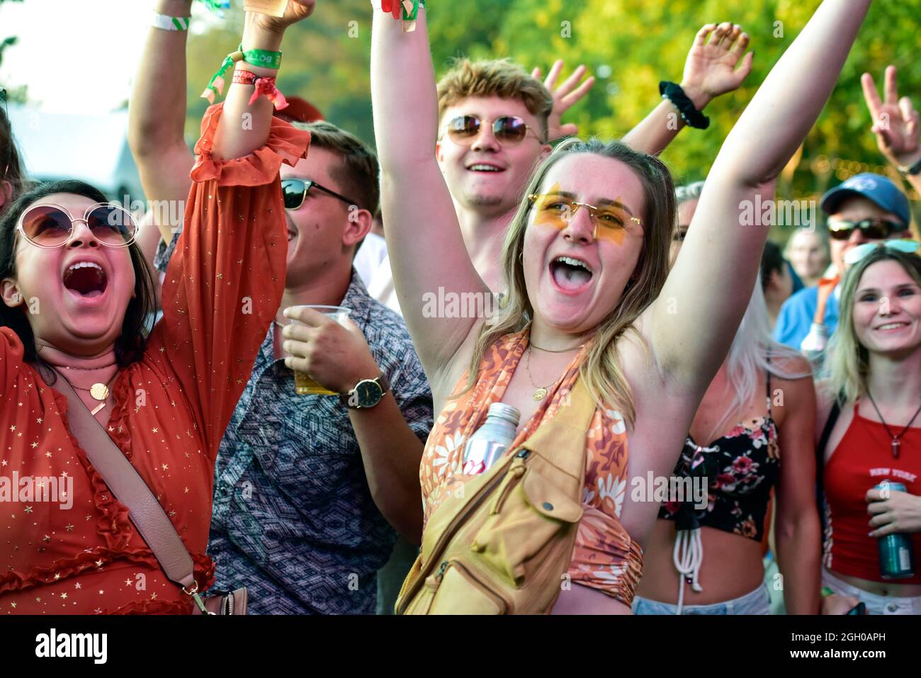 Kalifornien, USA. 03. Sep, 2021 - das Publikum hat beim BottleRock Festival 2021 eine Menge Spaß. Kredit: Ken Howard/Alamy Live Nachrichten Stockfoto