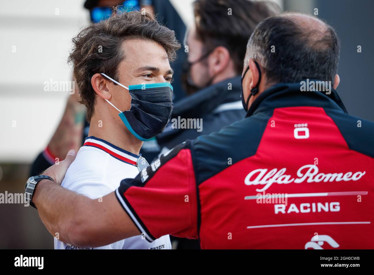 DE VRIES Nyck (NED), Reservefahrer von Mercedes AMG F1 GP, VASSEUR Frederic (Fra), Teamchef von Alfa Romeo Racing ORLEN, Portrait während des Formel 1 Heineken Dutch Grand Prix 2021, 13. Lauf der FIA Formel 1-Weltmeisterschaft 2021 vom 3. Bis 5. September, 2021 auf dem Circuit Zandvoort, in Zandvoort, Niederlande Stockfoto