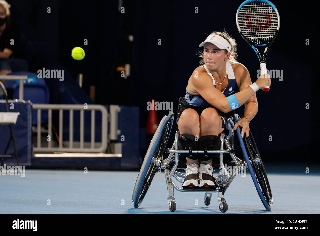 Tokio, Japan, 4. September 2021, Paralympische Spiele 2020 in Tokio, Gold Medal Match im Frauendoppel, Rollstuhltennis. SHUKER Lucy, WHILEY Jordanne Kredit: Marco Ciccolella/Alamy Live News Stockfoto