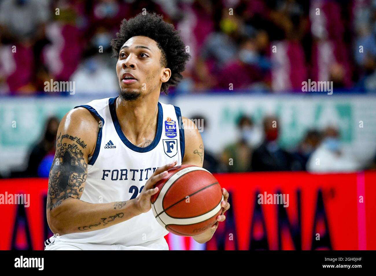 Palasport Taliercio, Venezia, Italien, 03. September 2021, Malachi Richardson (Fortitudo Bologna) während Umana Reyer Venezia gegen Fortitudo Bologna - IT Stockfoto