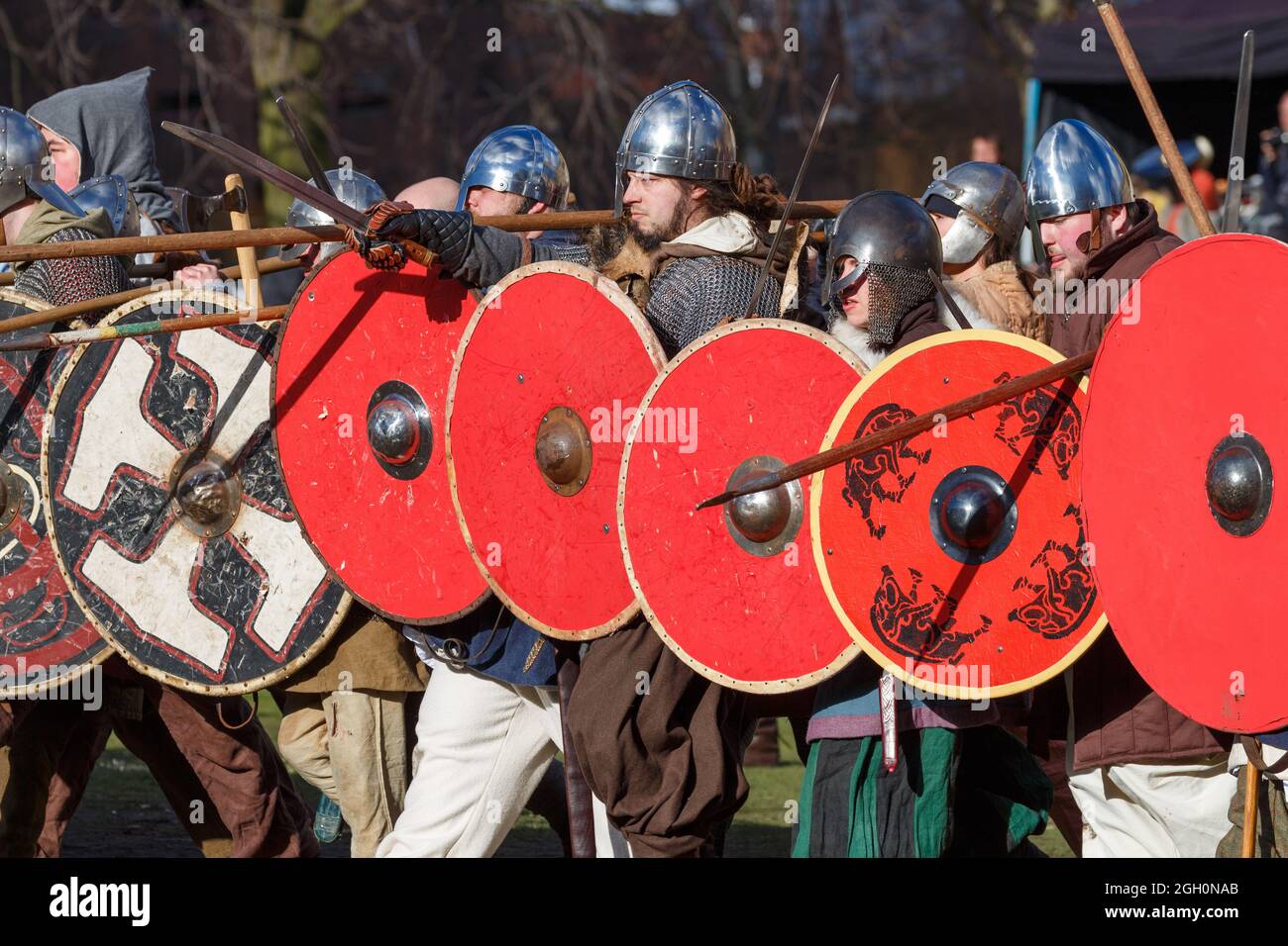 Das Jorvik Viking Festival in York Stockfoto