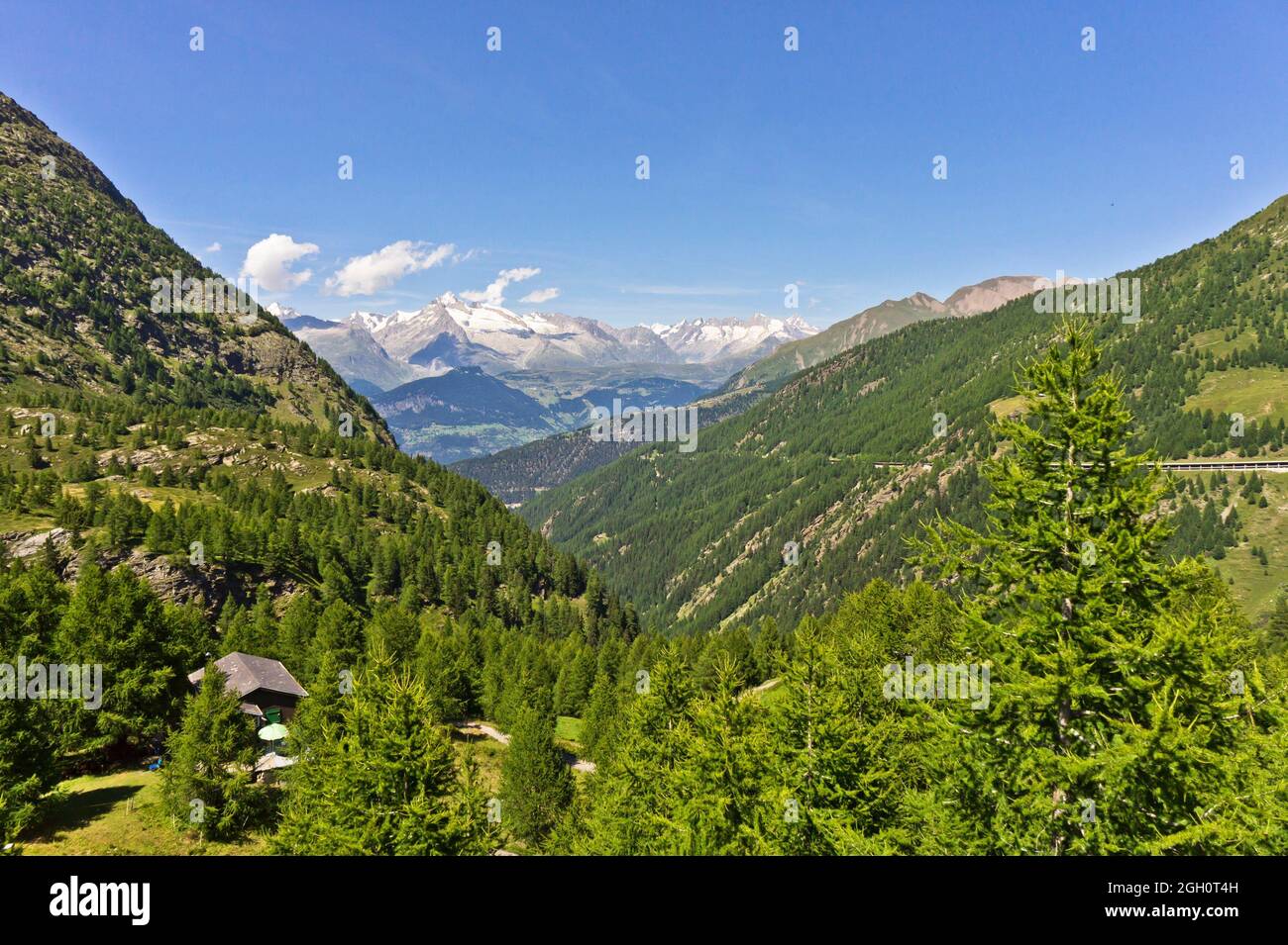 Naturlandschaft in den Alpen, Italien, Europa. Stockfoto