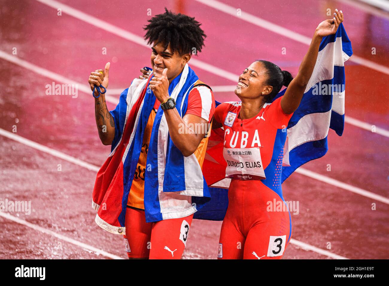 Tokio, Japan. 04. Sep 2021. Während der Leichtathletik-Veranstaltungen - Tokyo 2020 Paralympische Spiele im Olympiastadion am Samstag, 04. September 2021 in Tokio, Japan. Kredit: Taka G Wu/Alamy Live Nachrichten Stockfoto