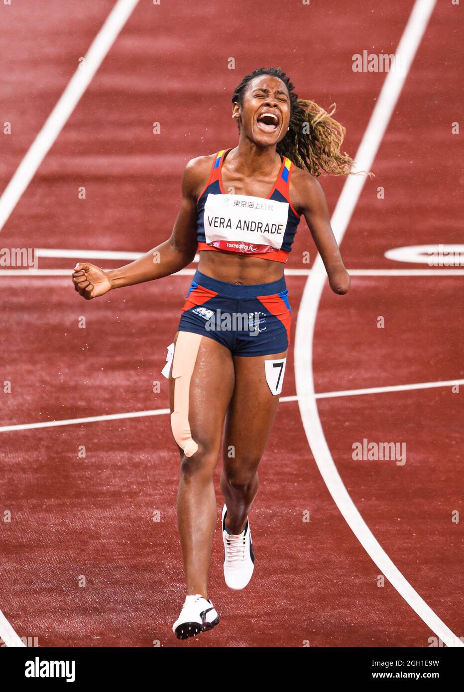 Tokio, Japan. 04. Sep 2021. Während der Leichtathletik-Veranstaltungen - Tokyo 2020 Paralympische Spiele im Olympiastadion am Samstag, 04. September 2021 in Tokio, Japan. Kredit: Taka G Wu/Alamy Live Nachrichten Stockfoto