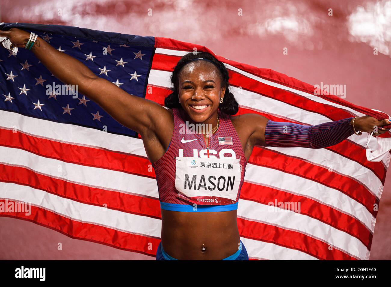 Tokio, Japan. 04. Sep 2021. Während der Leichtathletik-Veranstaltungen - Tokyo 2020 Paralympische Spiele im Olympiastadion am Samstag, 04. September 2021 in Tokio, Japan. Kredit: Taka G Wu/Alamy Live Nachrichten Stockfoto