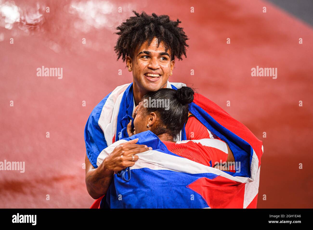 Tokio, Japan. 04. Sep 2021. Während der Leichtathletik-Veranstaltungen - Tokyo 2020 Paralympische Spiele im Olympiastadion am Samstag, 04. September 2021 in Tokio, Japan. Kredit: Taka G Wu/Alamy Live Nachrichten Stockfoto